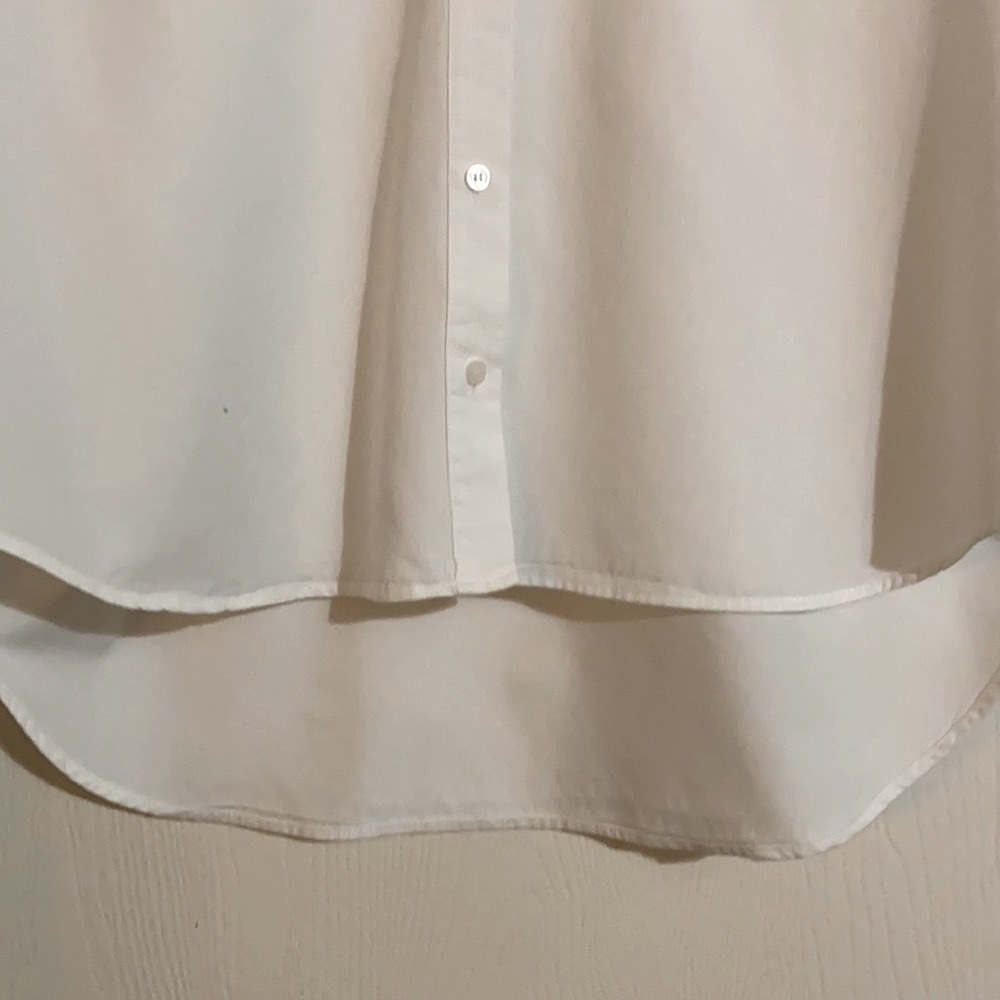 Madewell White Long Sleeve Basic Button Down High… - image 3